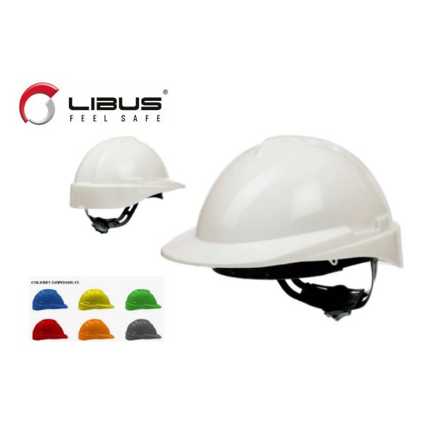 Casco De Seguridad De Obra Libus Certificado Unit Rojo - Imagen 4