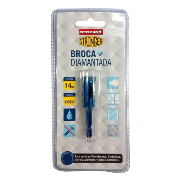Mecha Broca Diamantada 14mm Stronger- Kirkor