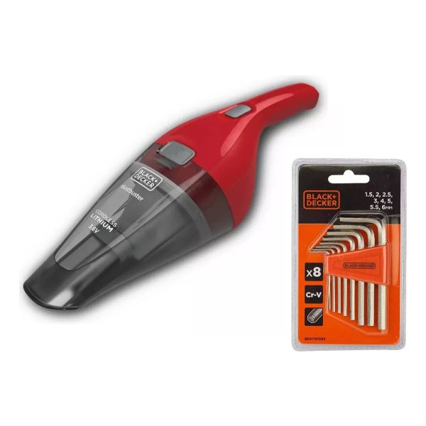 Aspiradora Black+decker Hnvc115j06-b2c 3.6v Litio Seco