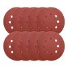 Set 10 Lijas C/ Velcro Para Roto Orbital 125mm Lijadoras