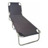Catre Cama Safari Plegable 4 Posiciones Camping Color Gris