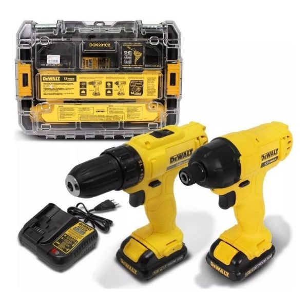 Combo Dewalt 12v Taladro + Atornillador Impacto Dck201c2 K37 - Imagen 2