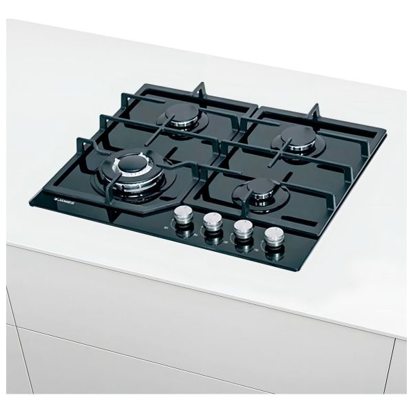 Anafe Gas James Vidrio Negro Encendido Quemador Triple - Imagen 5