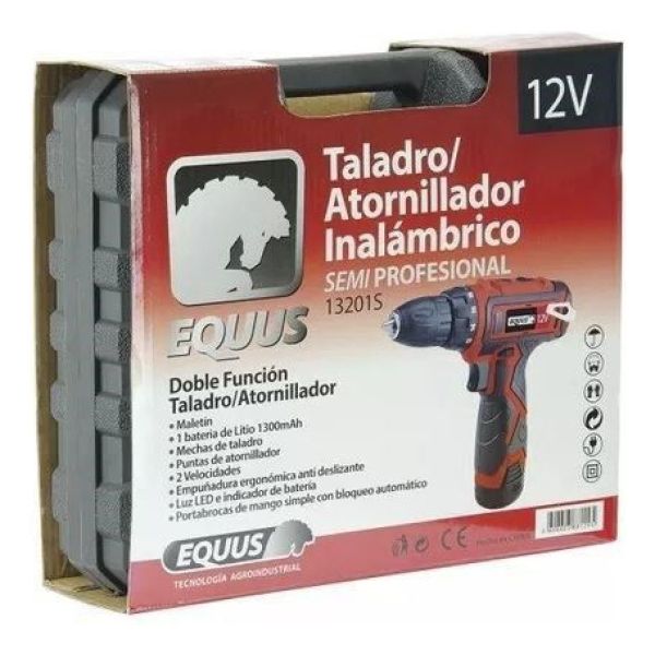 Taladro Atornillador Inalámbrico 12v Maletín 2 Bateria Litio - Imagen 4