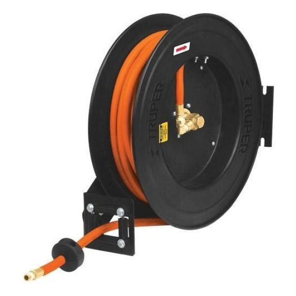 Carrete Retractil Con Manguera 15 Mt Truper 10388