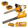 Kit Motosierra + Soplador Inalámbricos + 2 Bat 5.0ah Ingco