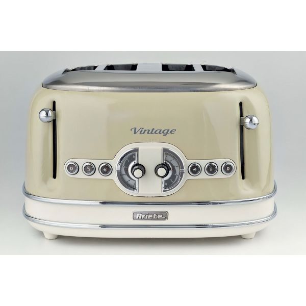 Tostadora Vintage 4 Panes Beige 1600w-ariete-italia 15603 - Imagen 2