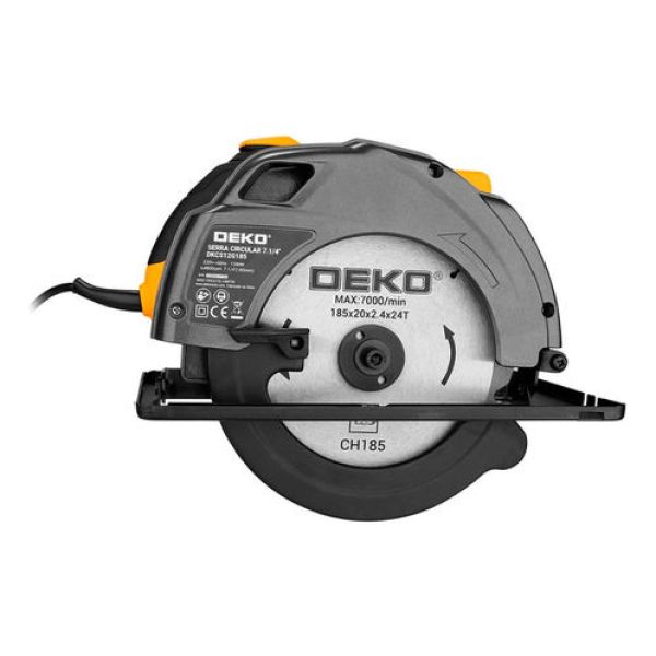 Sierra Circular Deko 7 1/4'' 1200w Dkcs12g185 Kirkro - Imagen 2