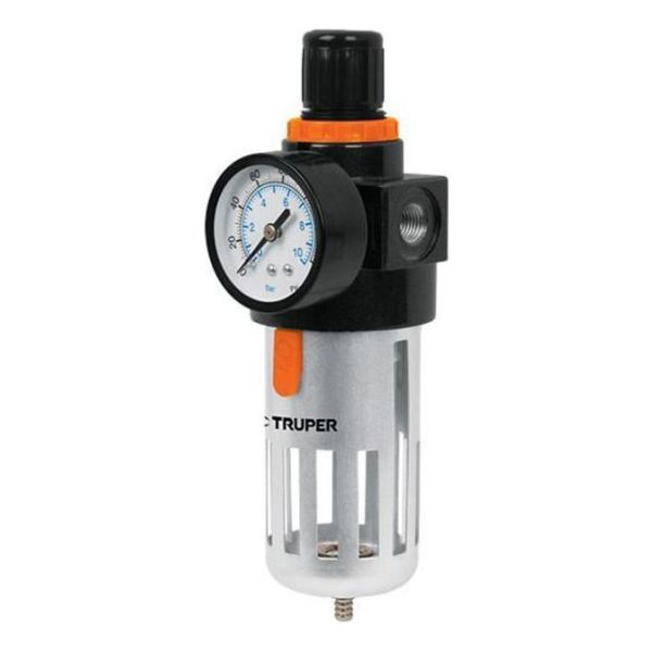 Filtro Y Regulador De Aire 1/4 Truper Para Compresor