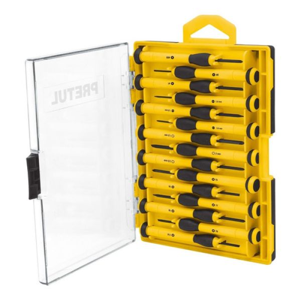 Juego De 15 Destornilladores Joyero Precision Pretul Jdej15