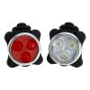 2 Luces De Bicicleta Delantera Trasera 3 Leds Usb Recargable - Imagen 2