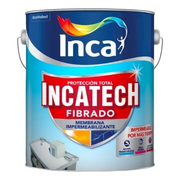 Incatech Fibrado Membrana Liquida Impermeabilizante Inca 4k