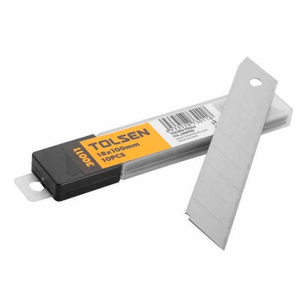 Repuesto Cutter Cortante Blister X 10 Hojas Tolsen 30011 Kk