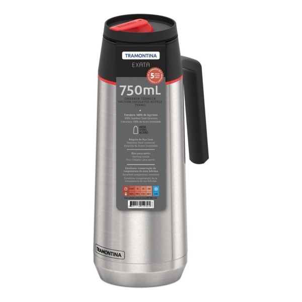 Termo Acero Inoxidable 750ml Pico Cebador Tramontina Kirkor - Imagen 5