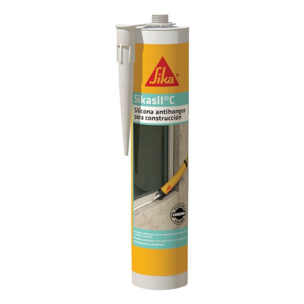 Sikasil C Sellador De Silicona Sika Para Construccion 280ml