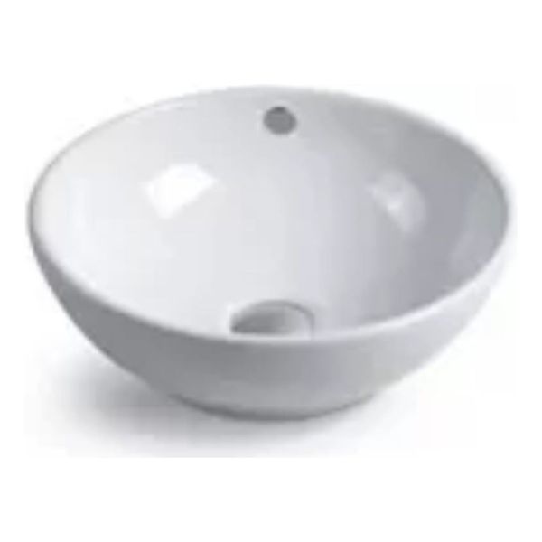 Pileta Bacha Para Baño De Loza Redonda Moderna Grande