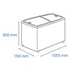 Freezer James Horizontal Comercial Fhc 330 Kirkor - Imagen 2