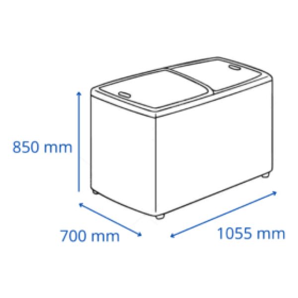 Freezer James Horizontal Comercial Fhc 330 Kirkor - Imagen 2