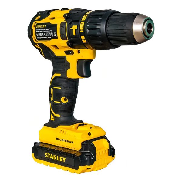 Taladro Atornillador Percutor 20v Stanley Sin Carbones Gtia - Imagen 2