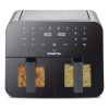 Freidora Sin Aceite Punktal Pk-909fd 2400w Doble Cesto Digit