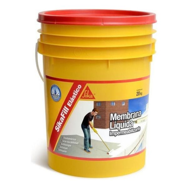 Sikafill Elástico Membrana Liquida Sika 20kg + 4kg Kirkor - Imagen 2