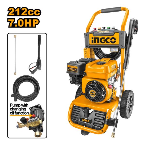 Hidrolavadora A Combustion 7 Hp Ingco Ghpw2103 Industrial
