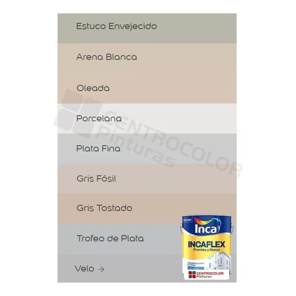 Impermeabilizante Inca Incaflex Frentes Y Muros Colores 20lt - Imagen 9