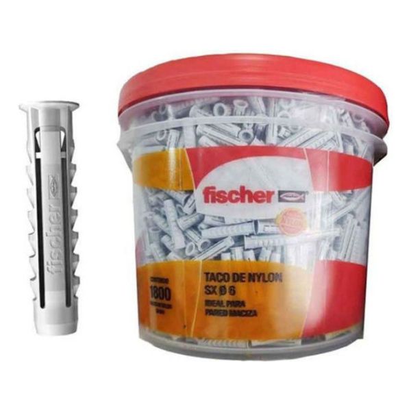 Tacos Fischer Sx Todo Tipo Materiales 6 Mm X 1800 Unidades