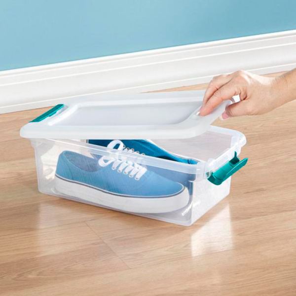 Caja Plástica Transparente Con Tapa, 6 Litros - Imagen 2