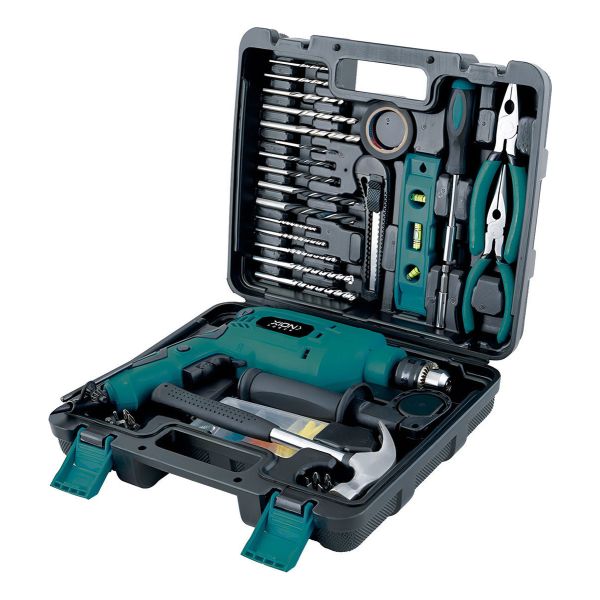 Kit Taladro Percutor 650w + 95 Accesorios Xion Kirkor