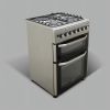 Cocina Punktal Pk-1980 Dtk Doble Horno Inox 3+1 Kirkor - Imagen 3
