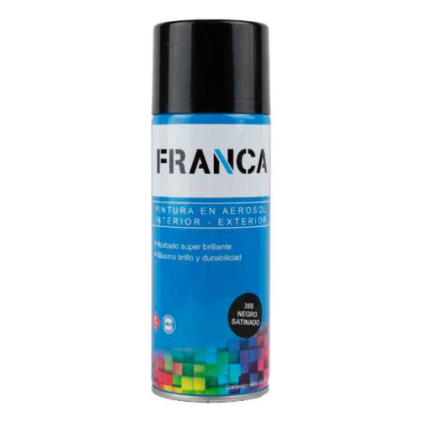 Esmalte En Aerosol 400ml Franca Mate Brillante Satinados Kir - Imagen 2