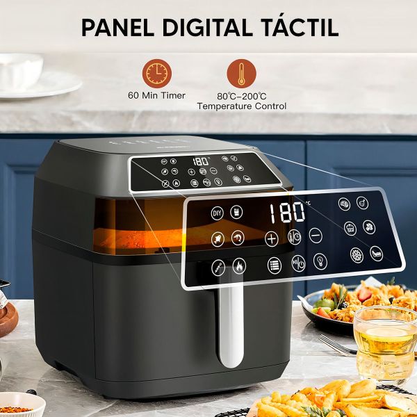Freidora Sin Aceite Punktal Digital Pk-013 Fd Potencia 1700w - Imagen 3