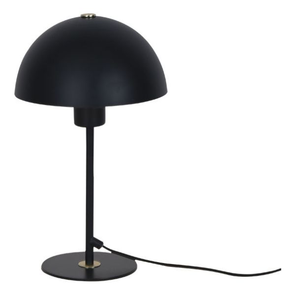 Portátil De Mesa En Metal Negro Vintage Hongo O20cm