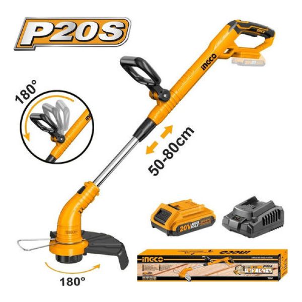 Bordeadora A Bateria 20v C 1 Bat Y Cargador P20s Mango Reg - Imagen 2