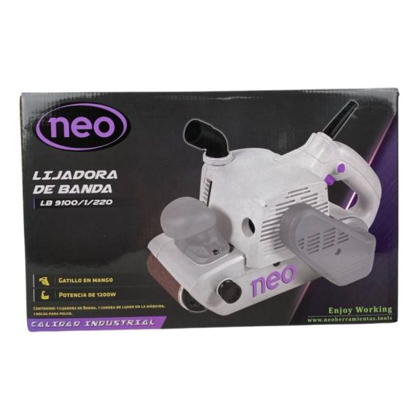 Lijadora De Banda Neo Lb9100/1/220 Profesional 1200w 100*610 - Imagen 9