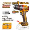 Taladro Atornillador Percutor 13mm 20v Ingco Cidli206681 - Imagen 2