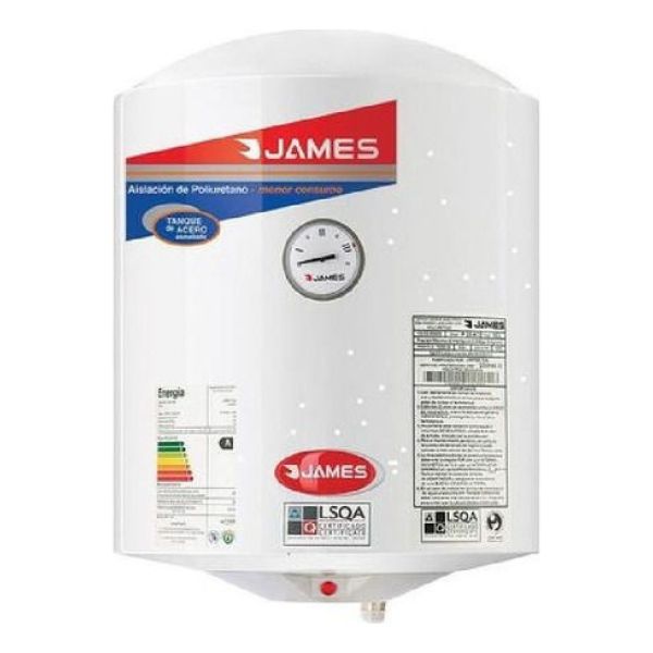 Termotanque James 60l Tanque De Acero Cilindrico Oferta!!! K - Imagen 2