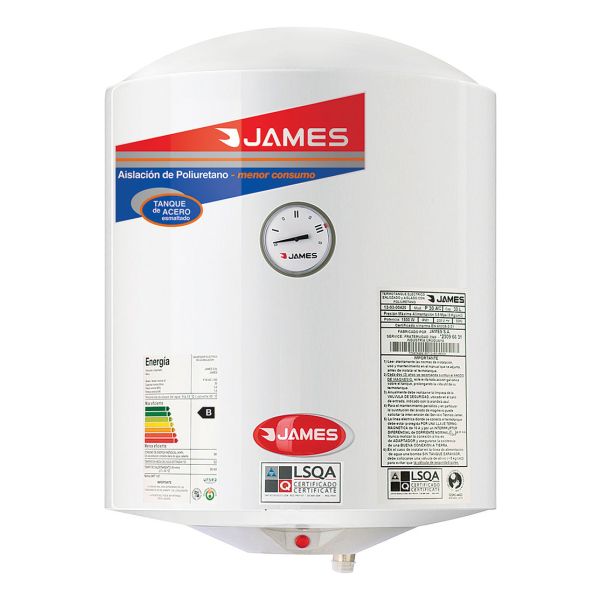 Termotanque Calefon James 30l - De Acero - Cilindrico Oferta