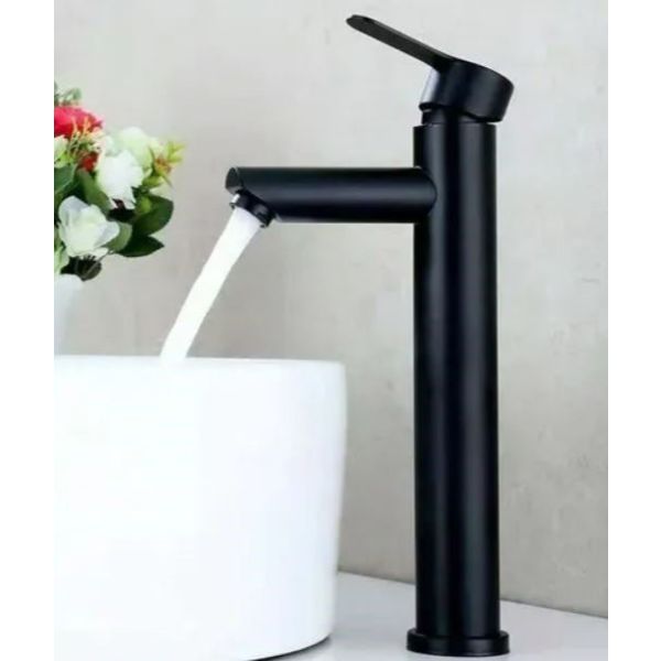 Griferia De Baño Monocomando Lavatorio Negro Mate 31 Cm - Imagen 2