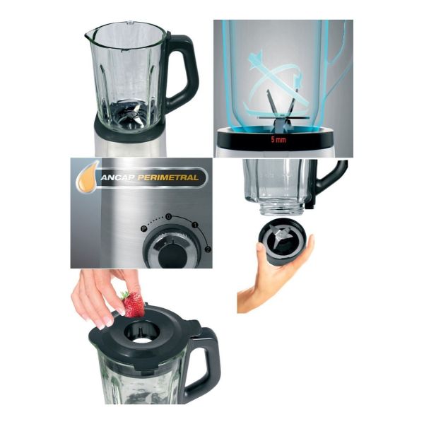 Licuadora James Ljvv Inox Jarra De Vidrio 1.5 Litros - Imagen 2