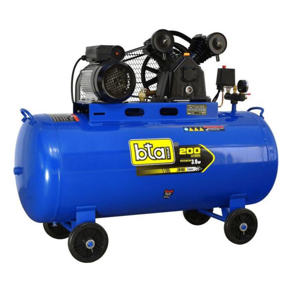 Compresor Bta 3hp 200 Litros 220v Industrial