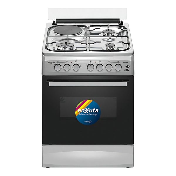 Cocina Combinada 3 Hornallas Y 1 Disco Eléctrico Inox - Orig - Imagen 2