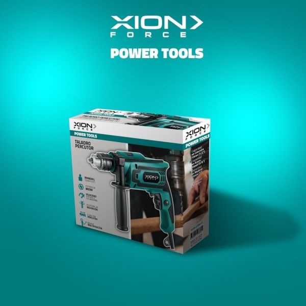 Taladro Percutor Xion Potencia 800w Xi-toolhd80 Kirkor - Imagen 3