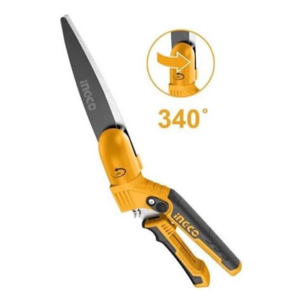 Tijera Poda Cesped Cercas Arbusto 340 Grados Ingco Hps3401