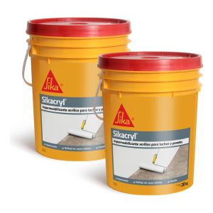 Impermeabilizante Acrílico Sika Sikacryl Amarillo 20l+20l