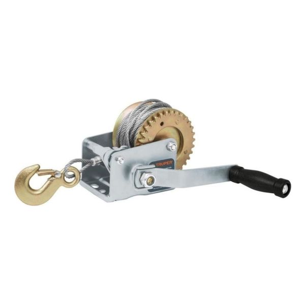 Malacate Con Manivela, 650 Kg, Con Cable Truper 14720 Kirkor