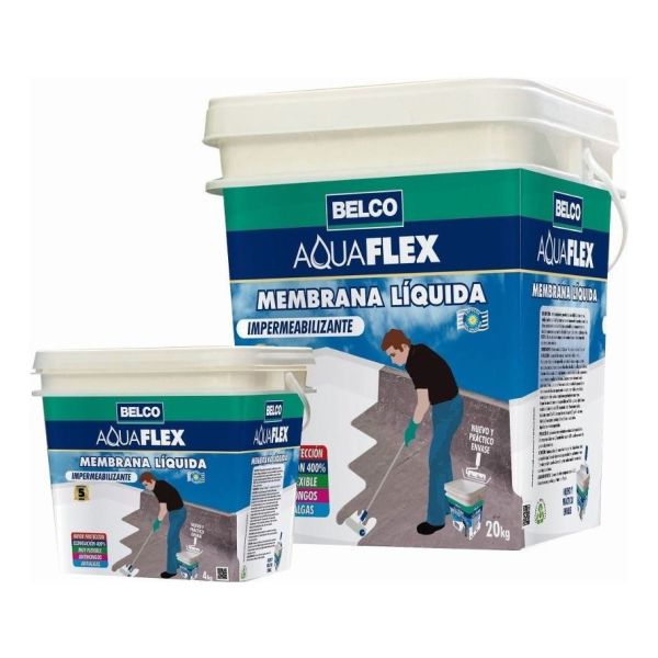 Membrana Líquida Impermeabilizante Aquaflex Belco 20 + 4 Kgs