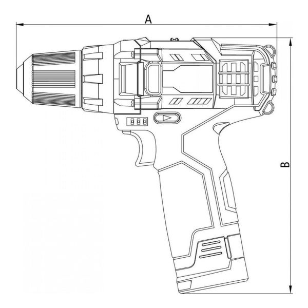 Taladro Atornillador 10.8v Tramontina 2bat Litio - Imagen 3