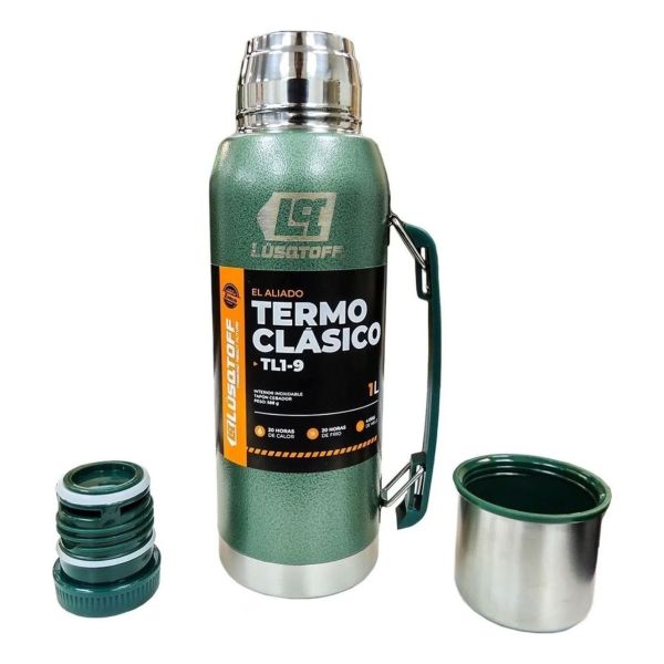 Termo 1 Litro Acero Inoxidable Lusqtoff Frio Y Calor - Imagen 15